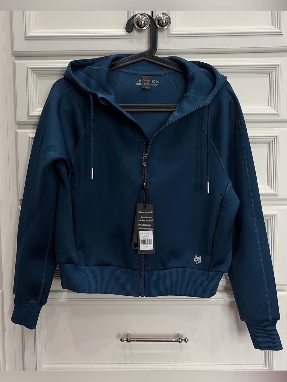 NWT Women’s Greyson Golf Kristina Full-Zip Hoodie Sweatshirt XS Aegean Teal